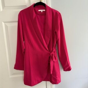 More To Come pink blazer dress
